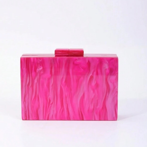 Shein Acrylic Patchwork Clutch - Picture 2 of 4